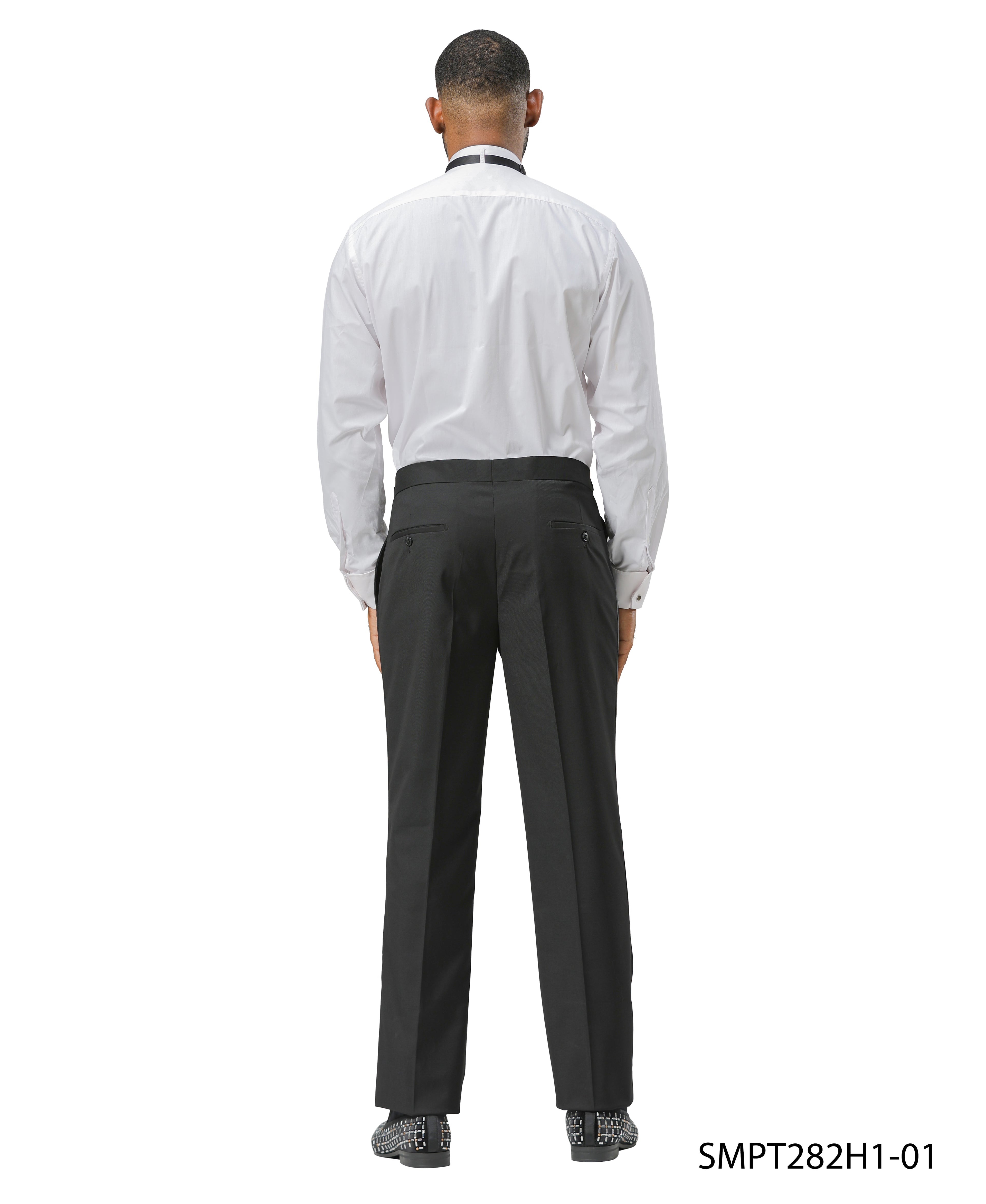 Solid Tuxedo Dress Pants By Stacy Adams