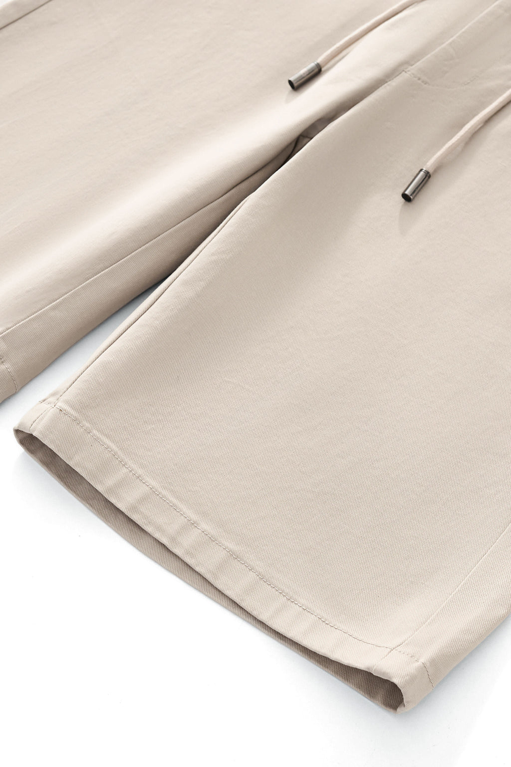 Apex Drawstring Stretch Shorts BEIGE