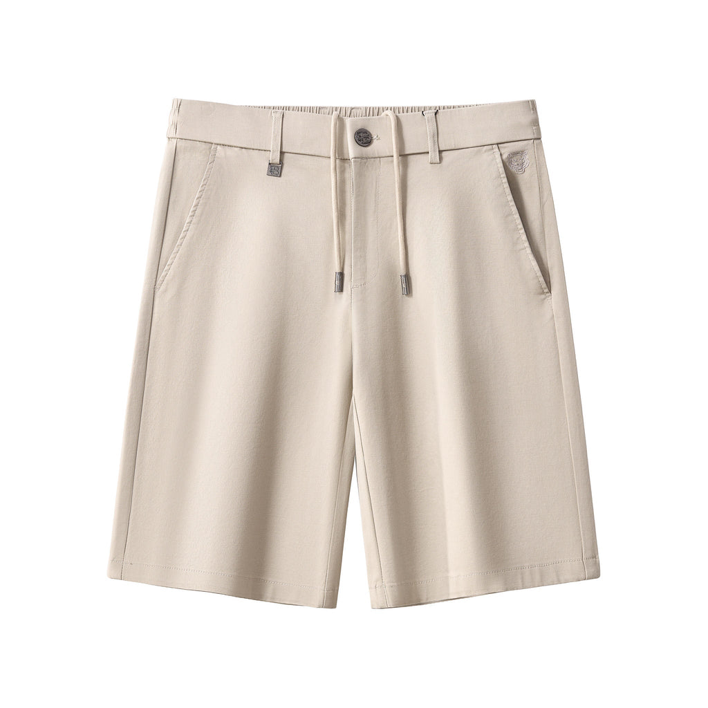 Apex Drawstring Stretch Shorts BEIGE