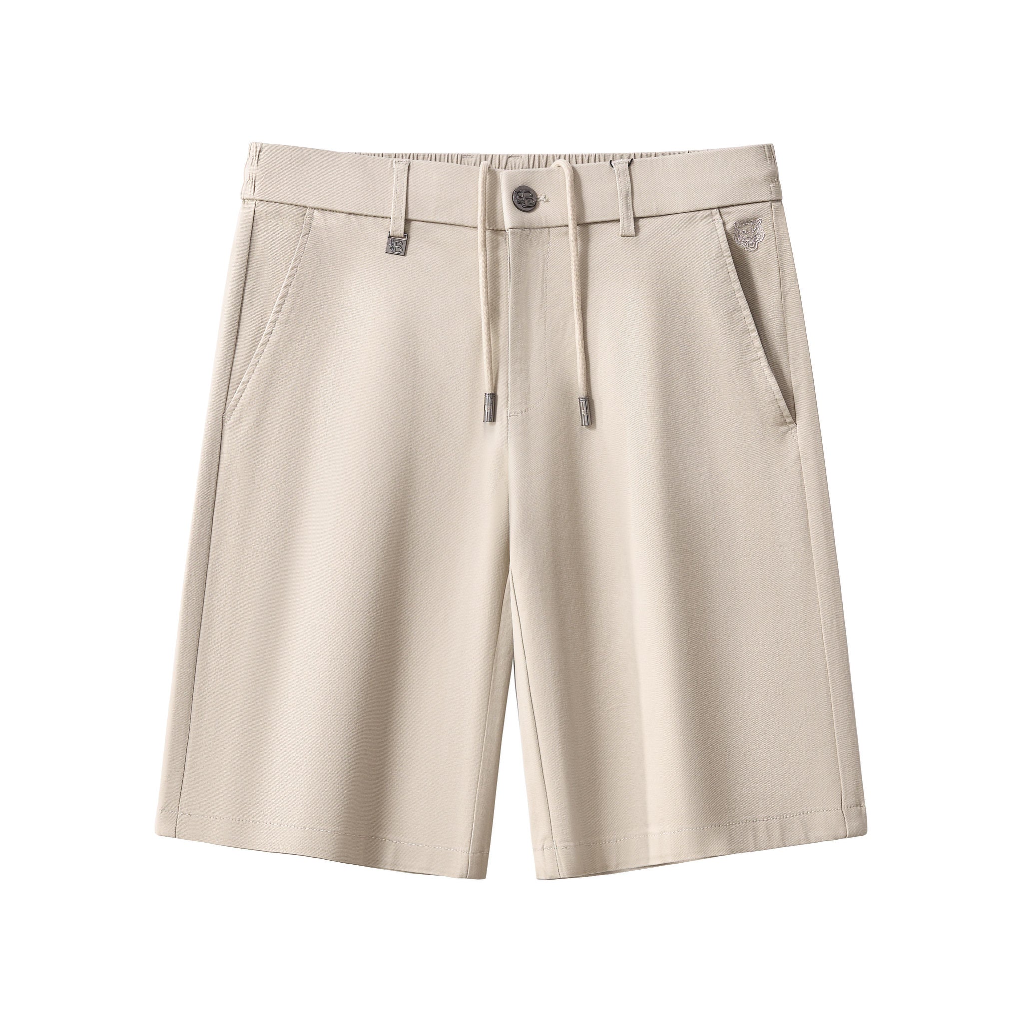 Apex Drawstring Stretch Shorts BEIGE
