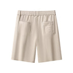 Apex Drawstring Stretch Shorts BEIGE