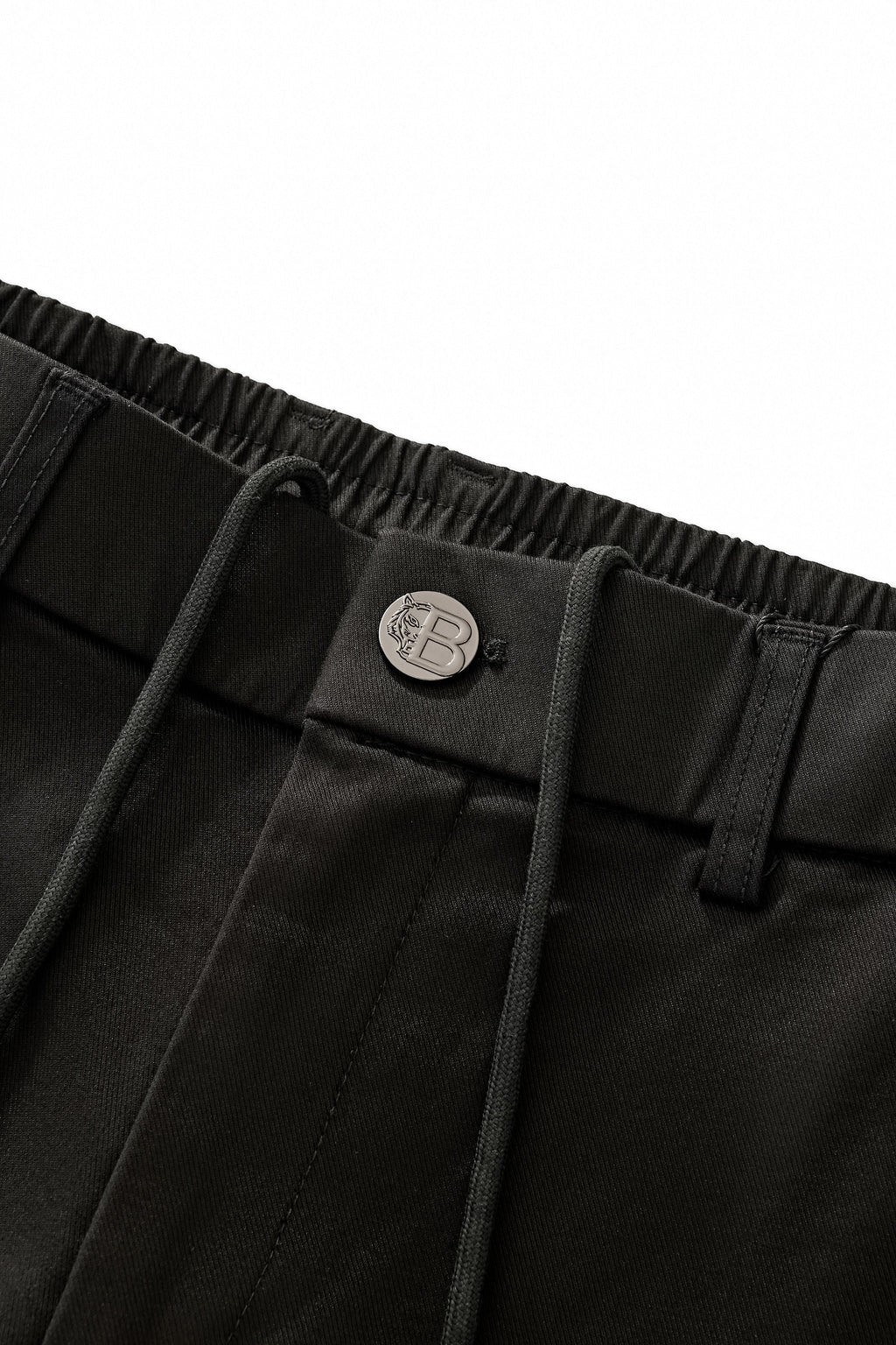 Apex Drawstring Stretch Shorts BLACK BAROCCO