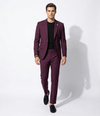 ESSENCE SIGNATURE SUIT BURGUNDY
