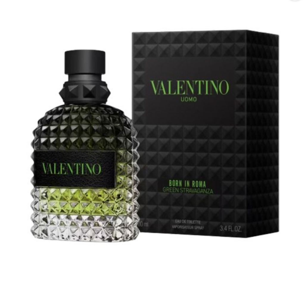 Valentino Uomo Born in Roma Green Stravaganza Eau de Toilette for Men – 3.4 oz / 100 ml Rafaelos