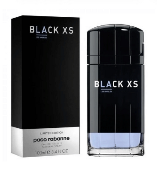 Black XS Los Angeles Eau de Toilette 3.4 oz for Men by Paco Rabanne Rafaelos