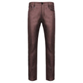 Versatile Vogue Metallic Jeans WINE