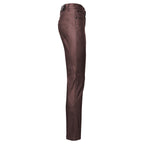 Versatile Vogue Metallic Jeans WINE