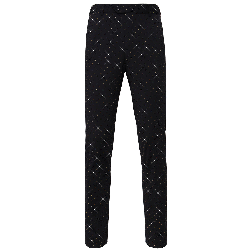 Dapper Details Pants BLACK/GOLD