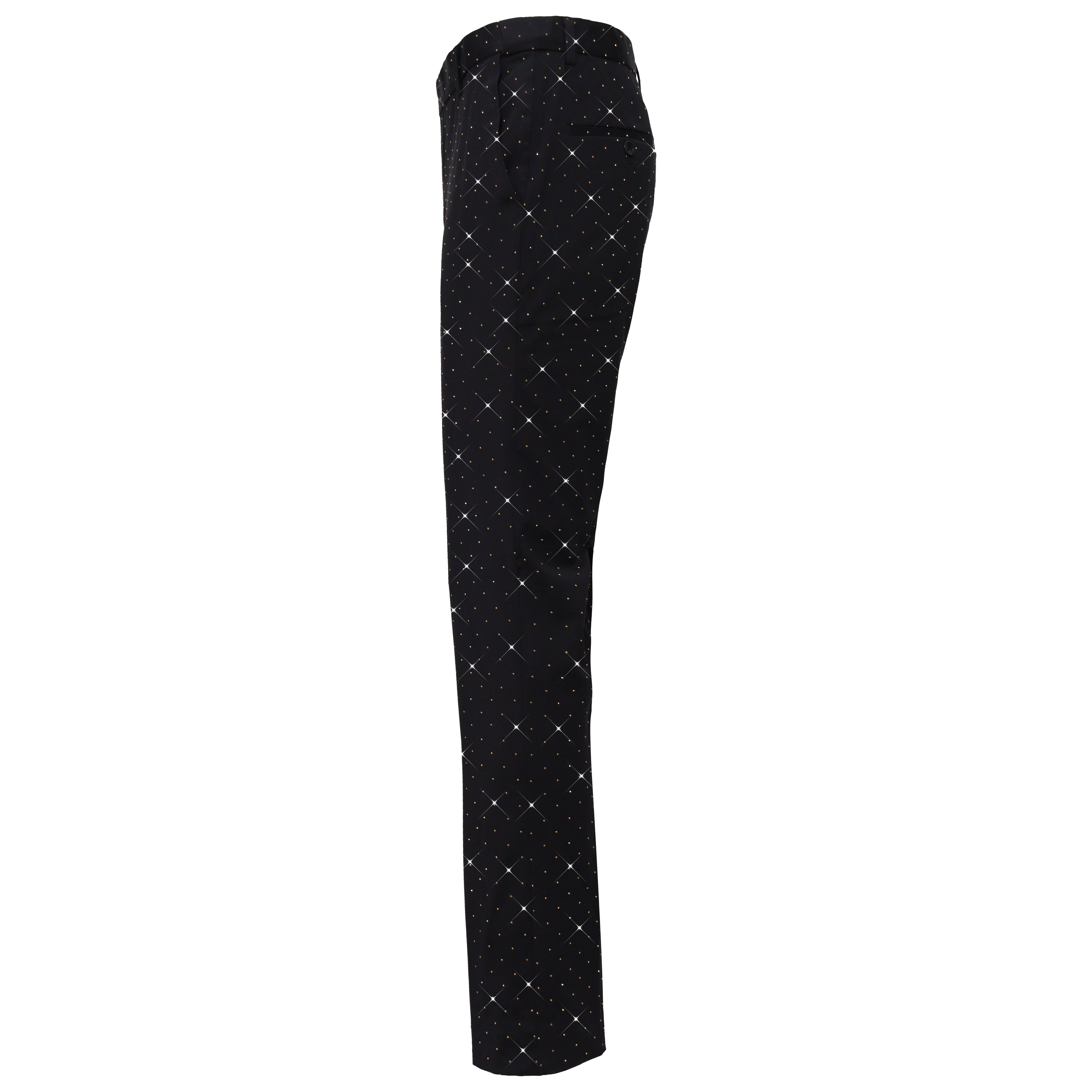 Dapper Details Pants BLACK/GOLD