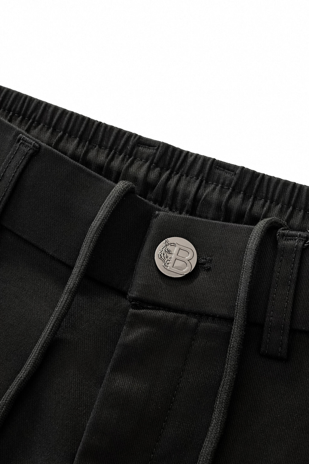 Apex Drawstring Stretch Pants BLACK