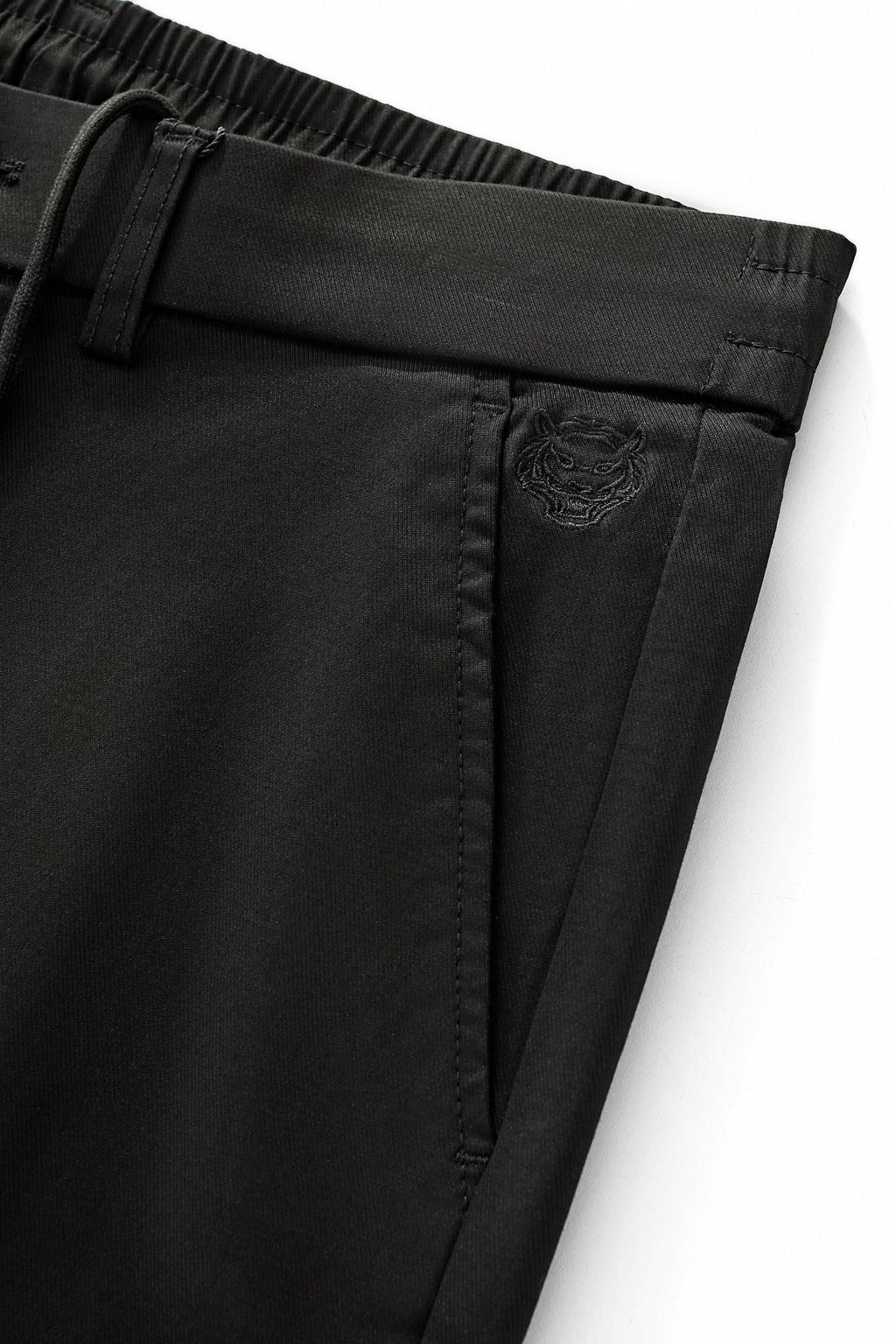 Apex Drawstring Stretch Pants BLACK