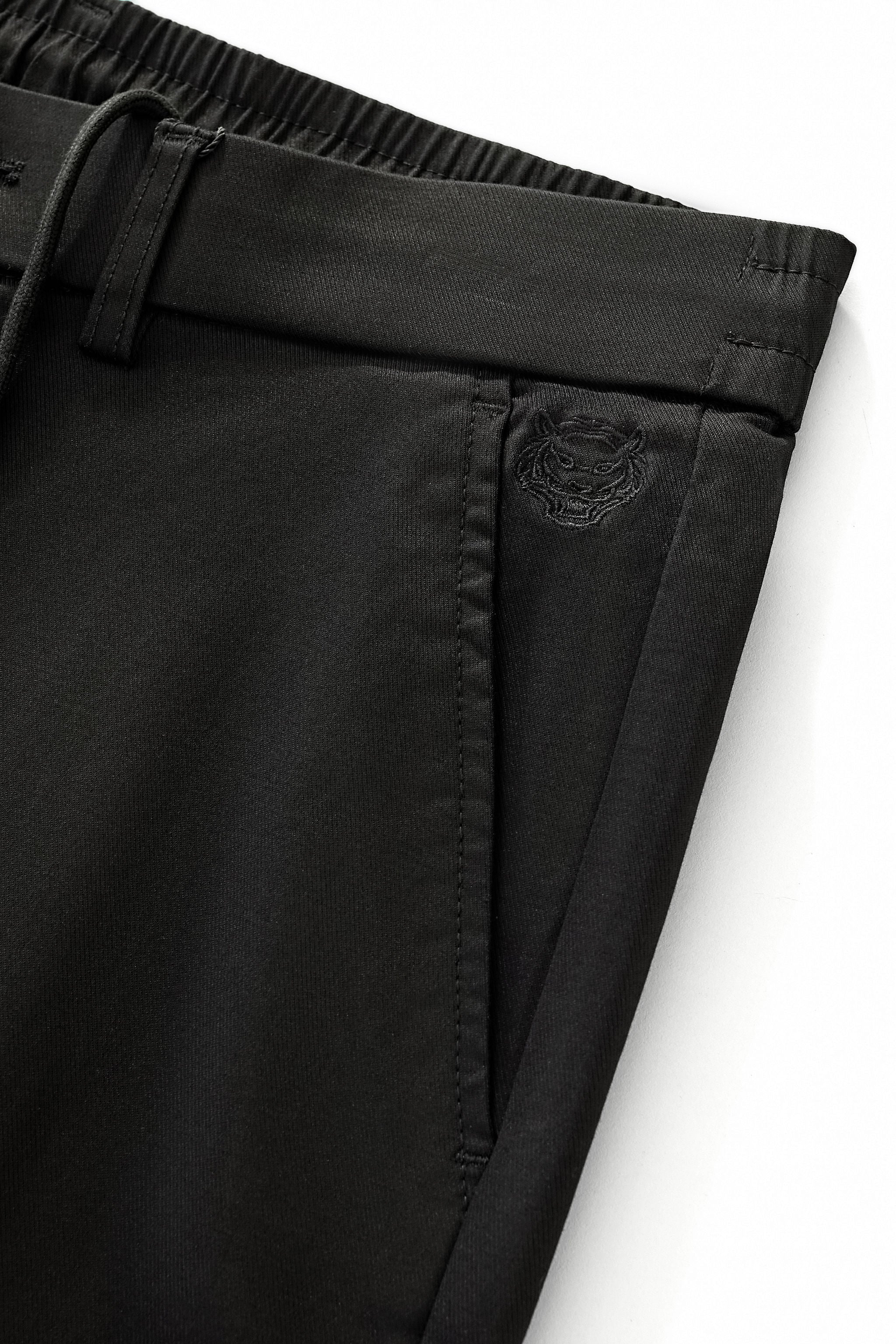 Apex Drawstring Stretch Pants BLACK