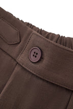 Wellington Side-Tab Trousers COFFEE