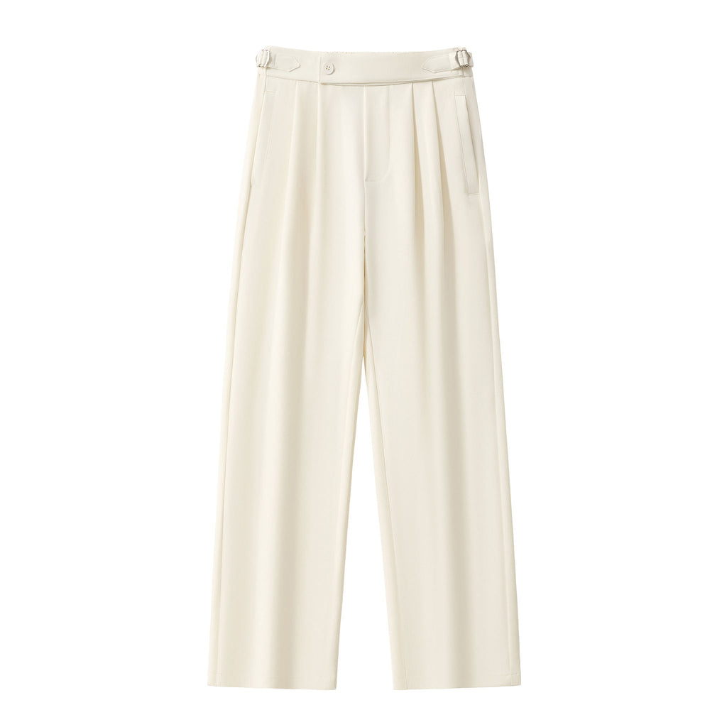 Wellington Side-Tab Trousers IVORY