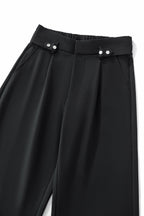 Kingsley Side-Tab Trousers BLACK