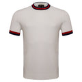 Elite Contrast Ribbed Tee WHITE