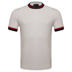 Elite Contrast Ribbed Tee WHITE