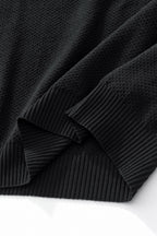 Textura Knit Tee BLACK