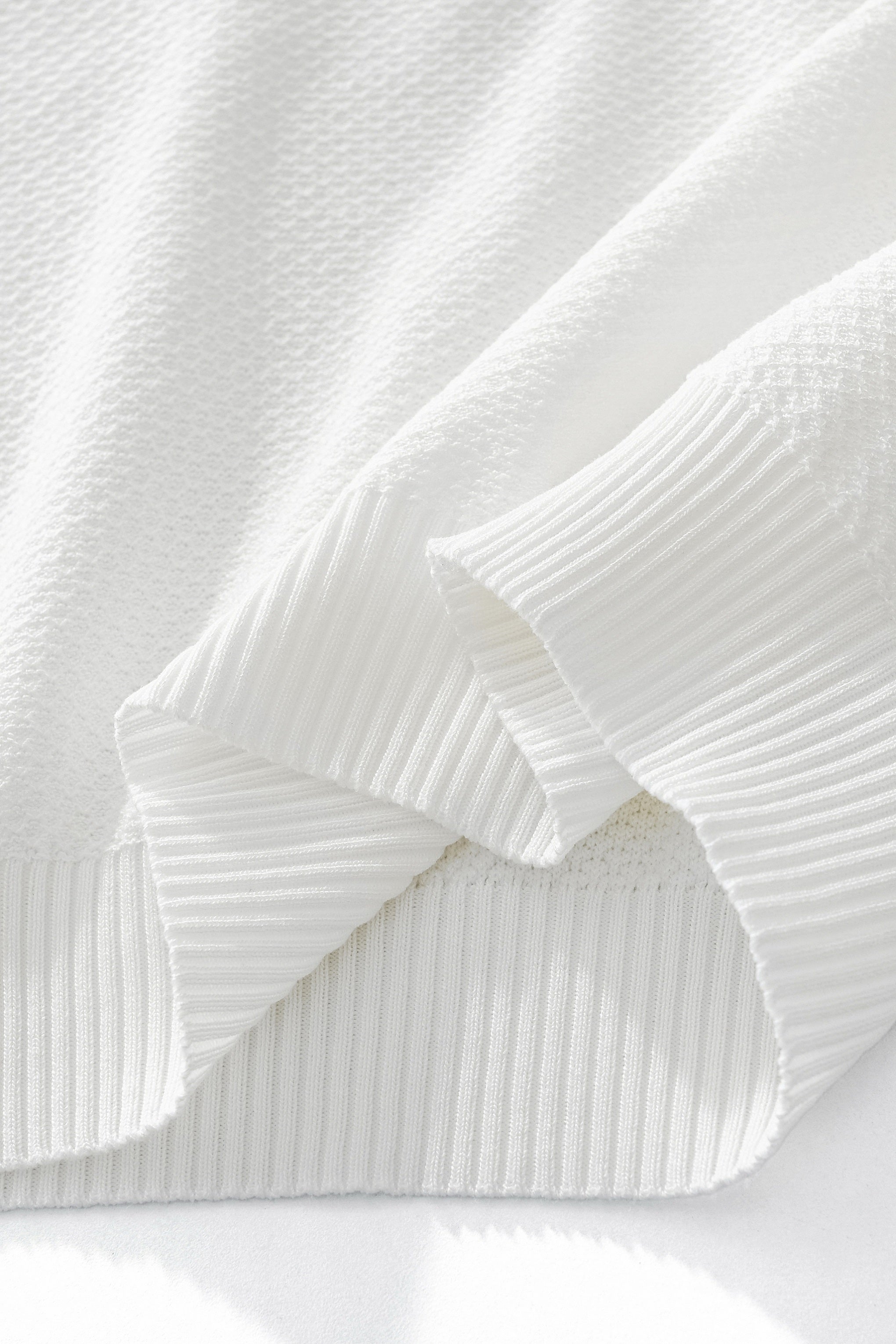 Textura Knit Knit Tee WHITE