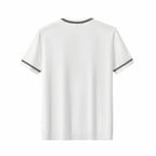 Strato Trim Knit Tee WHITE