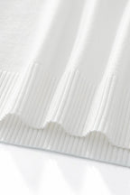 Strato Trim Knit Tee WHITE
