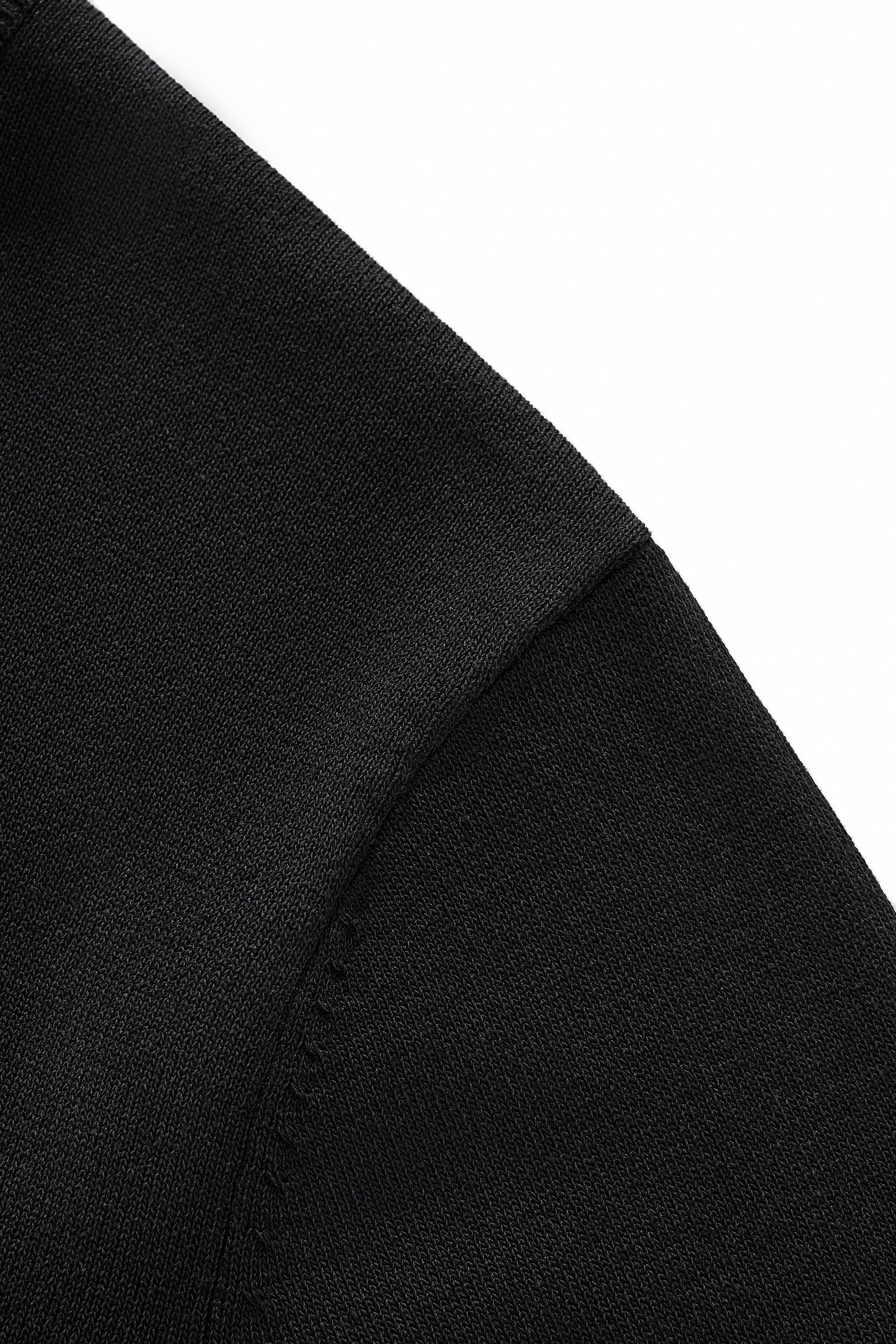 Monaco Trim Knit Tee BLACK