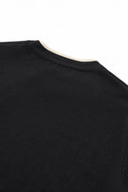 Monaco Trim Knit Tee BLACK
