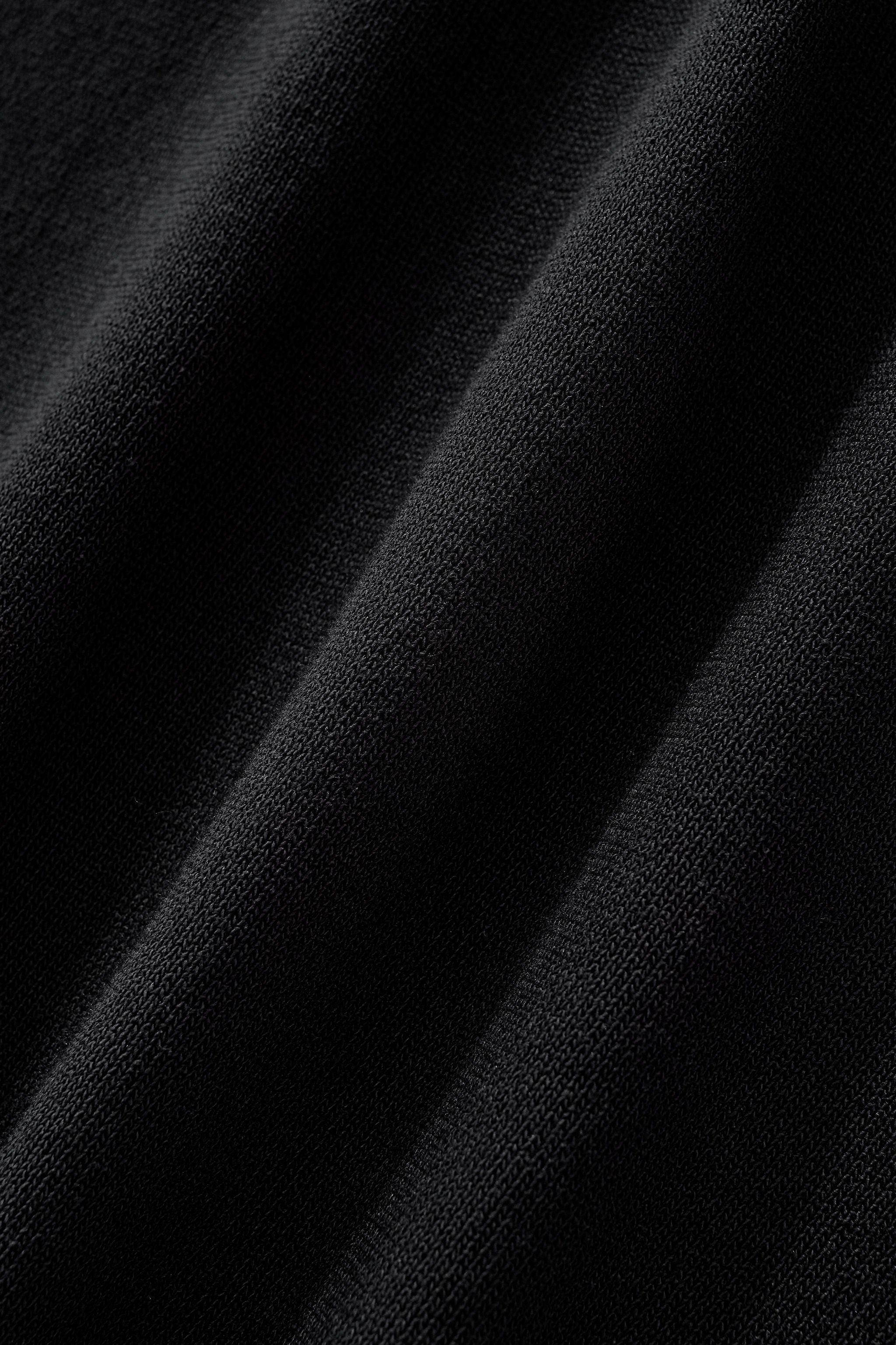 Monaco Trim Knit Tee BLACK
