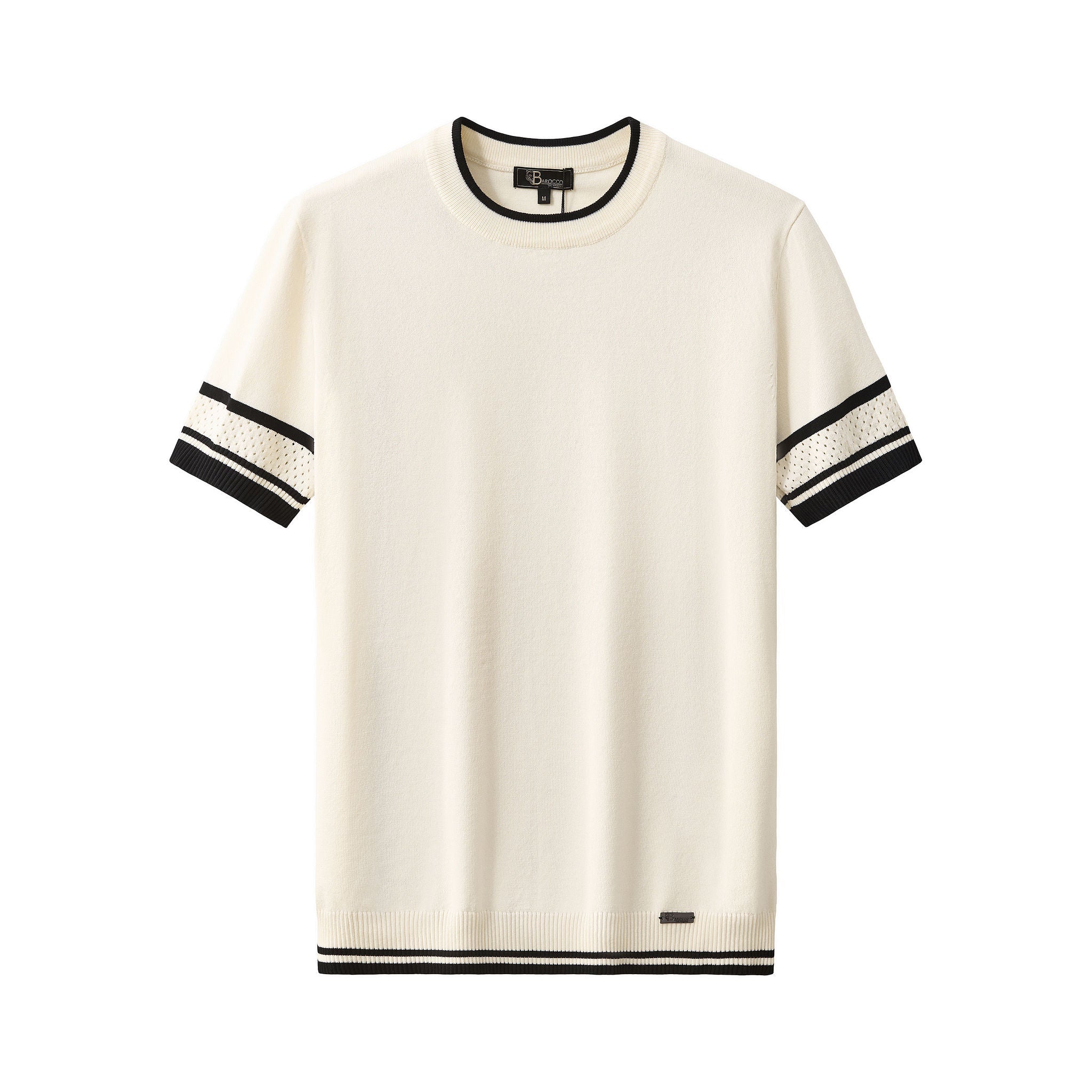 Monaco Trim Knit Tee WHITE