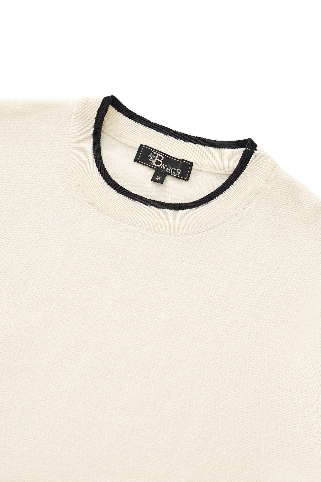 Monaco Trim Knit Tee WHITE