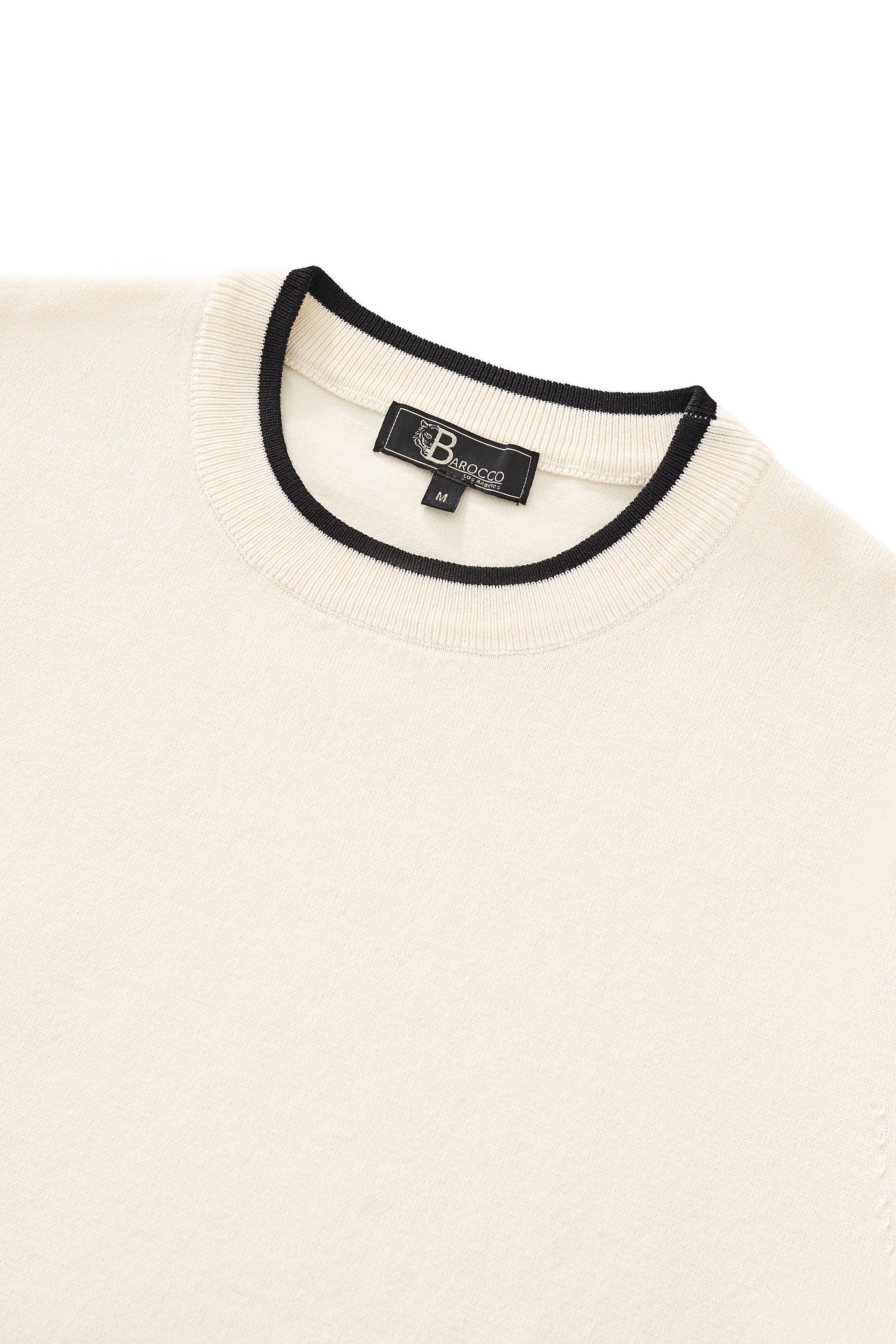 Monaco Trim Knit Tee WHITE
