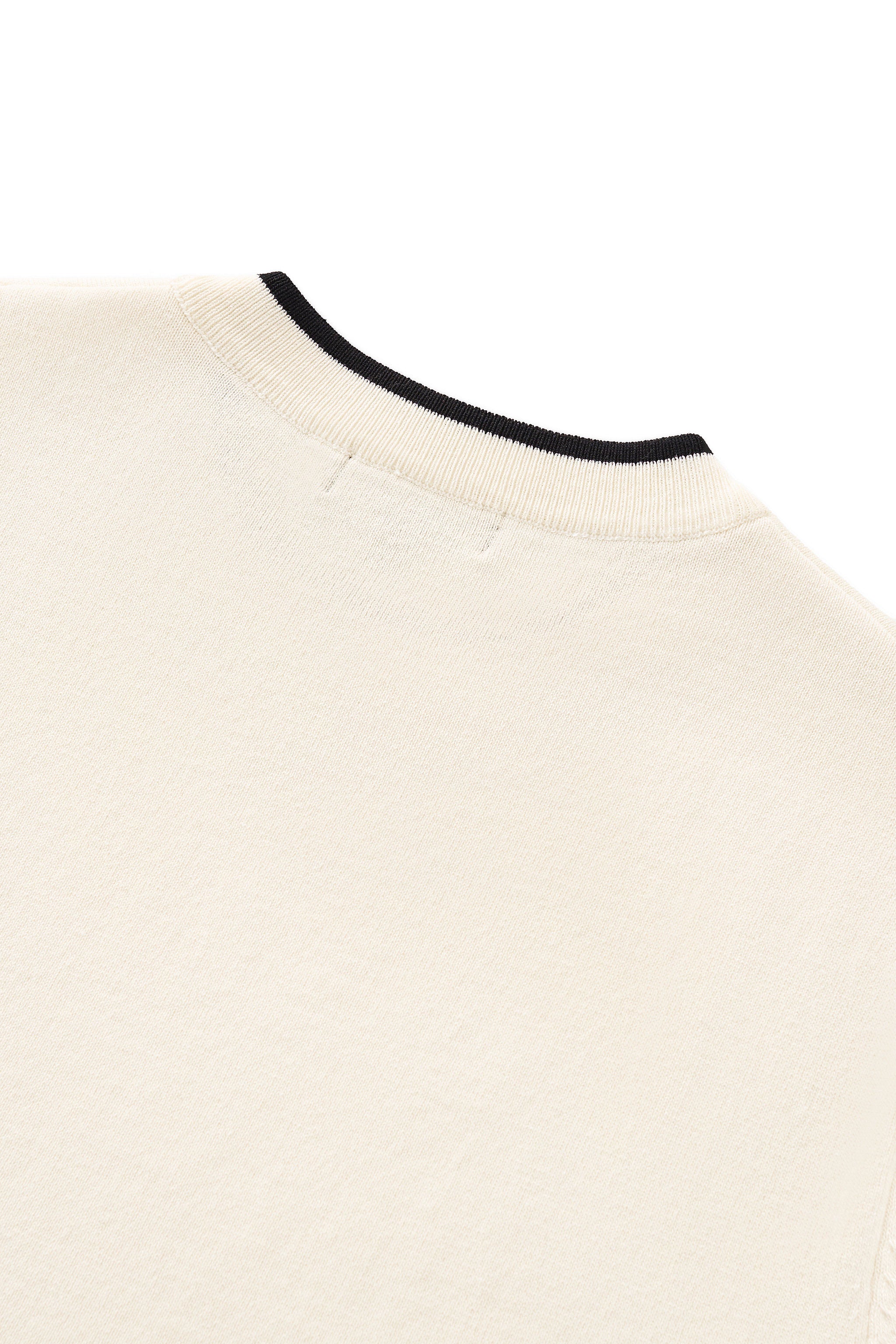 Monaco Trim Knit Tee WHITE