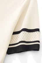Monaco Trim Knit Tee WHITE