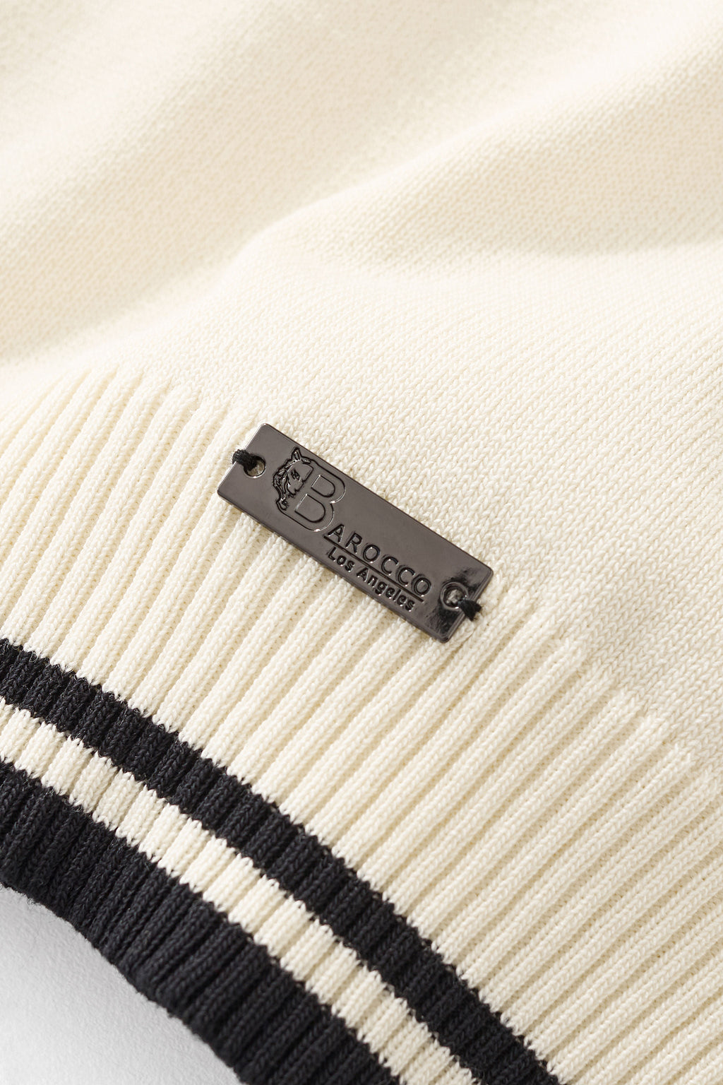 Monaco Trim Knit Tee WHITE