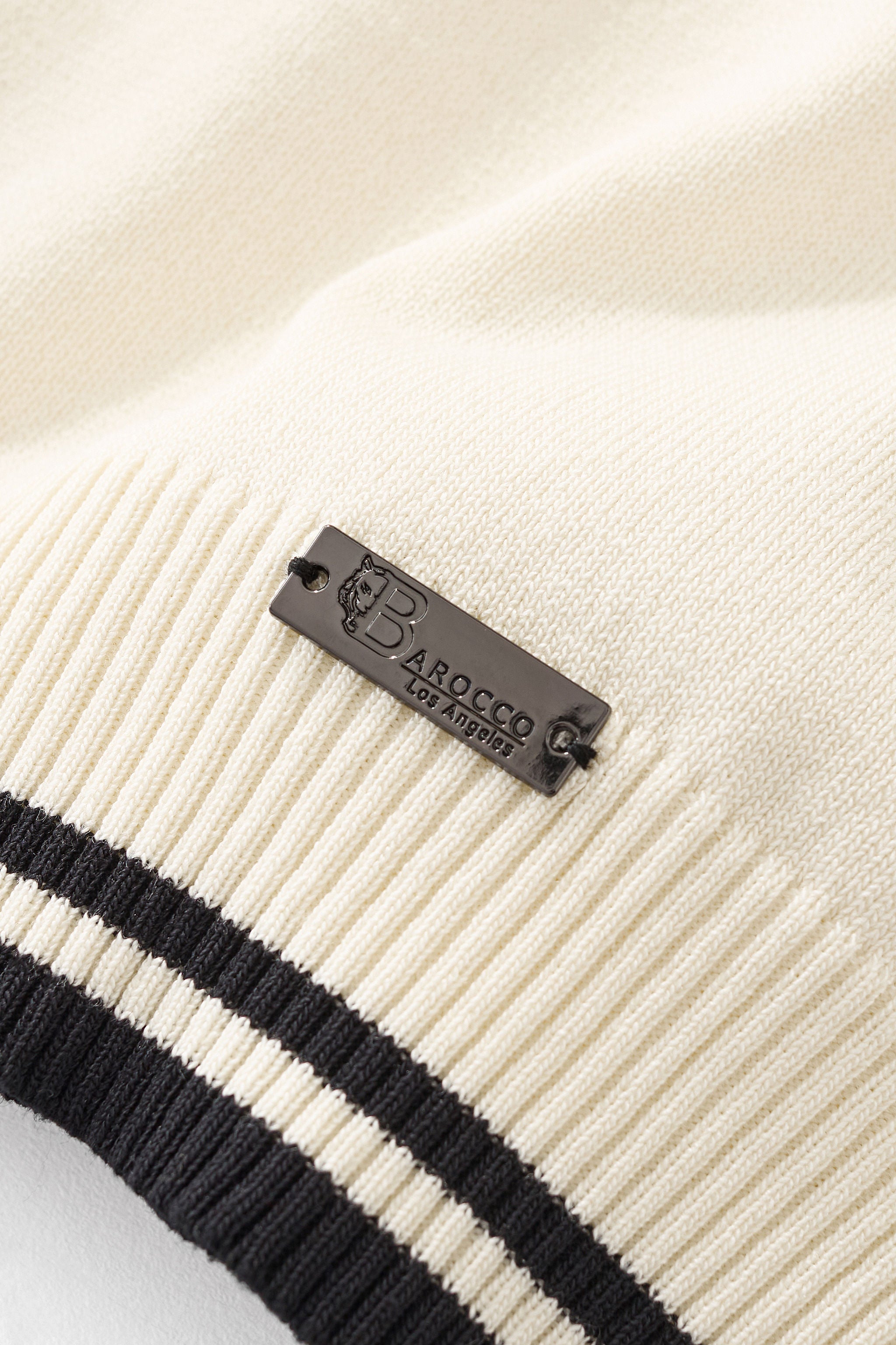 Monaco Trim Knit Tee WHITE