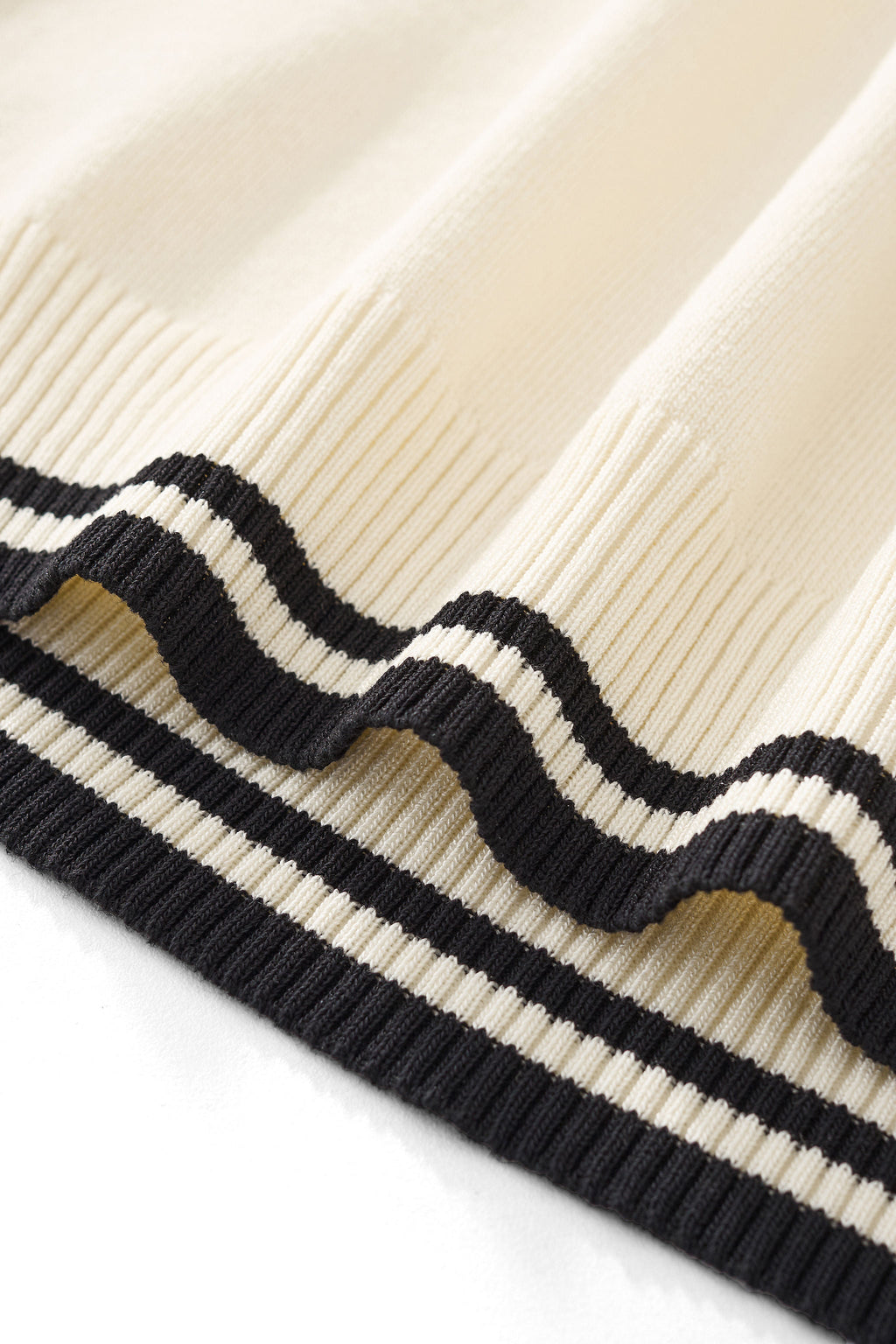 Monaco Trim Knit Tee WHITE