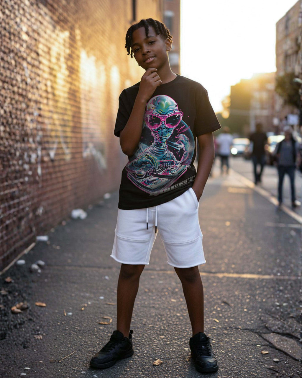 G West Kids Techno Dj Tshirt Mens G West