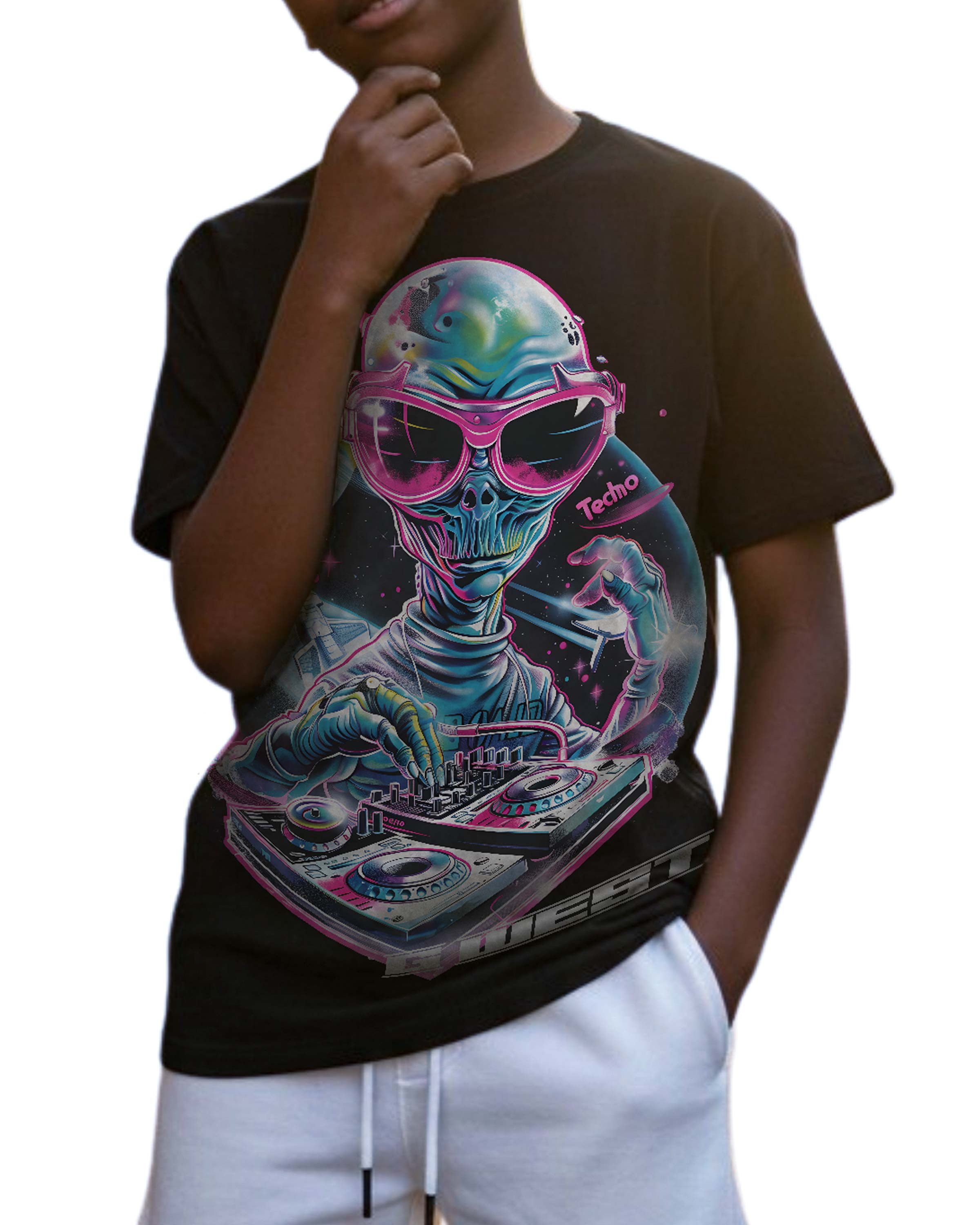 G West Kids Techno Dj Tshirt Mens G West