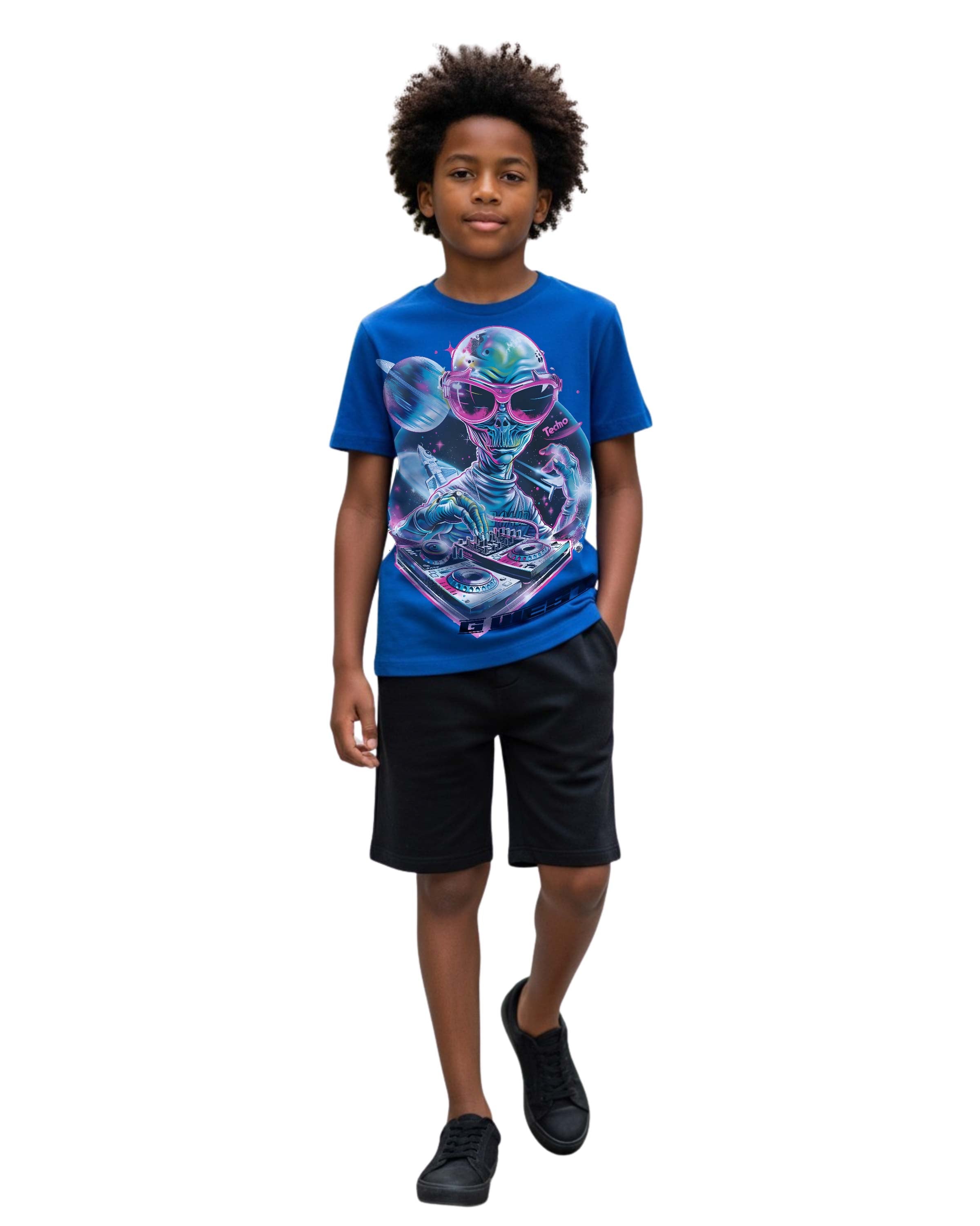 G West Kids Techno Dj Tshirt Mens G West