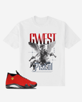 G West Angel Gun Streetwear Oversized T-Shirt Mens G West