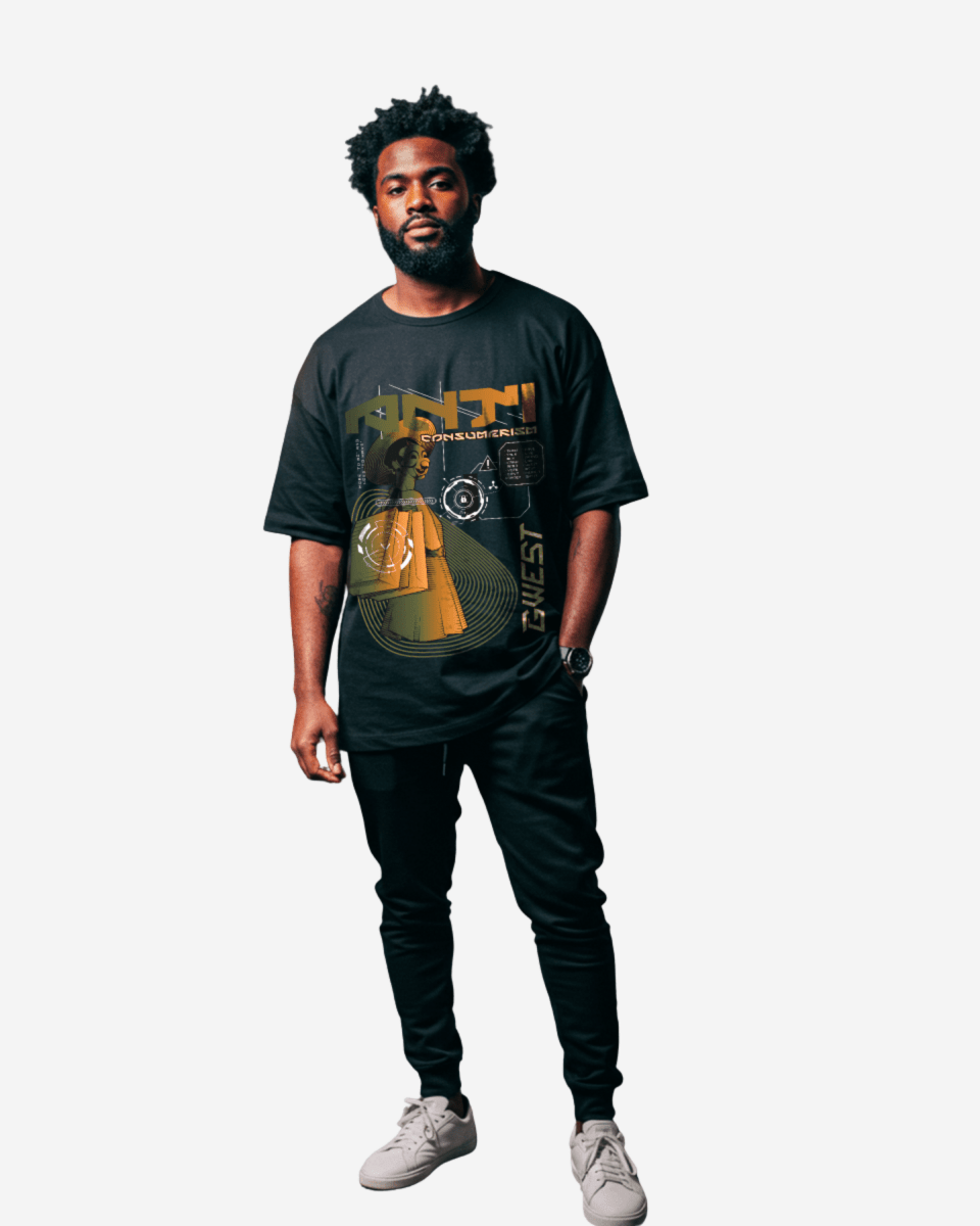 G West Anti Consumerism Oversized T-Shirt Mens G West