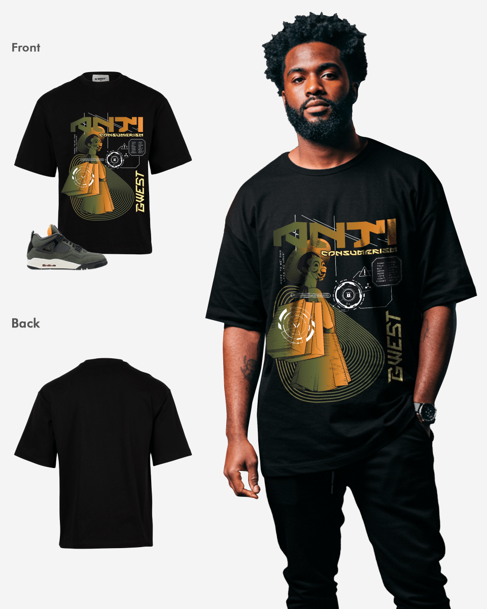 G West Anti Consumerism Oversized T-Shirt Mens G West