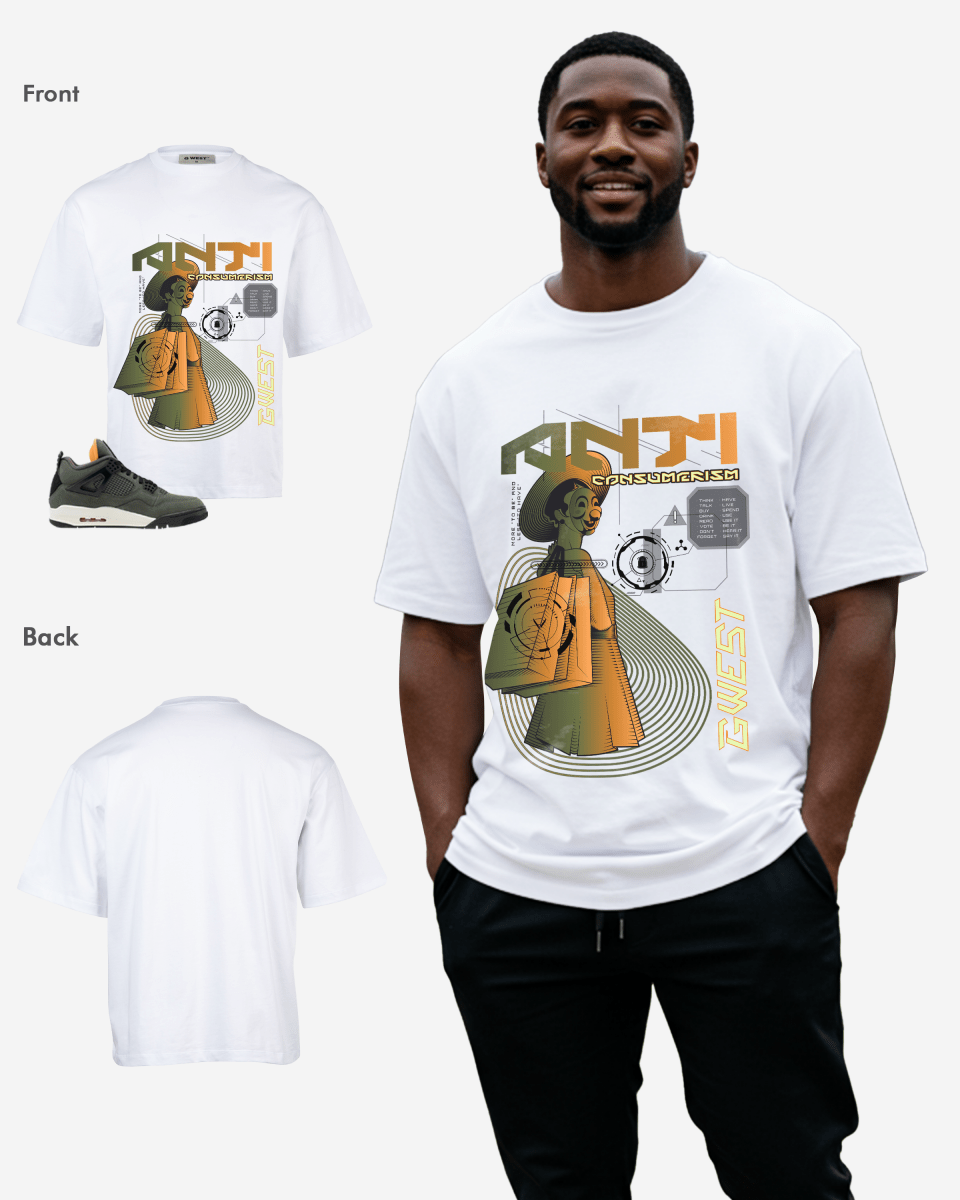 G West Anti Consumerism Oversized T-Shirt Mens G West