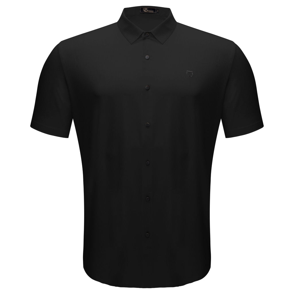 Apex Spirit Short Sleeve Button-Up BLACK