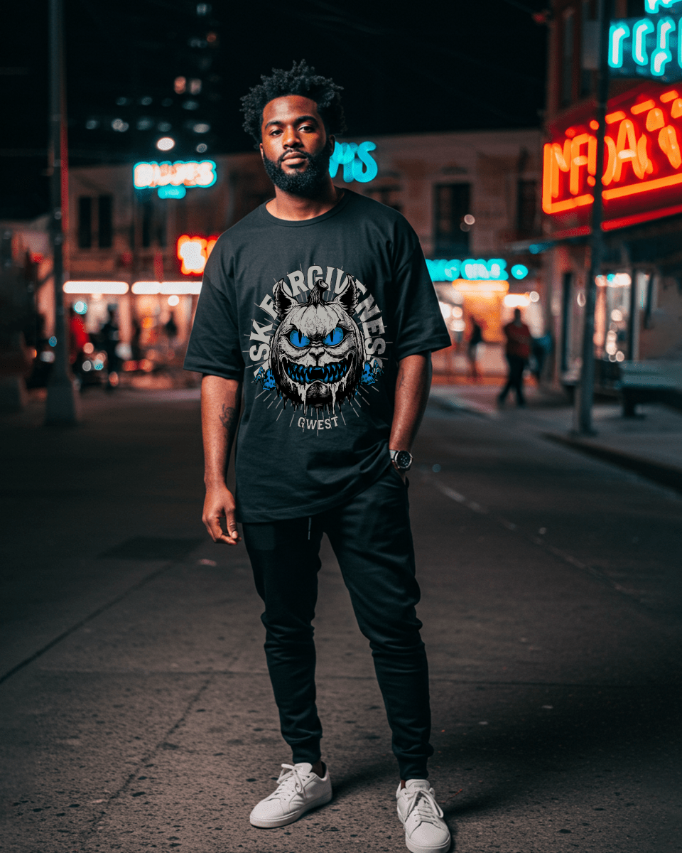 G West Ask Forgiveness Oversized Men's T-Shirt G West