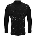 Dazzling Dapper Button-Up Shirt BLACK/BLACK