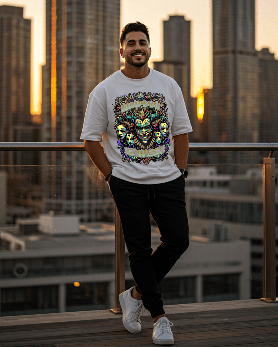 G West Behind The Mask Oversized T-Shirt Mens G West