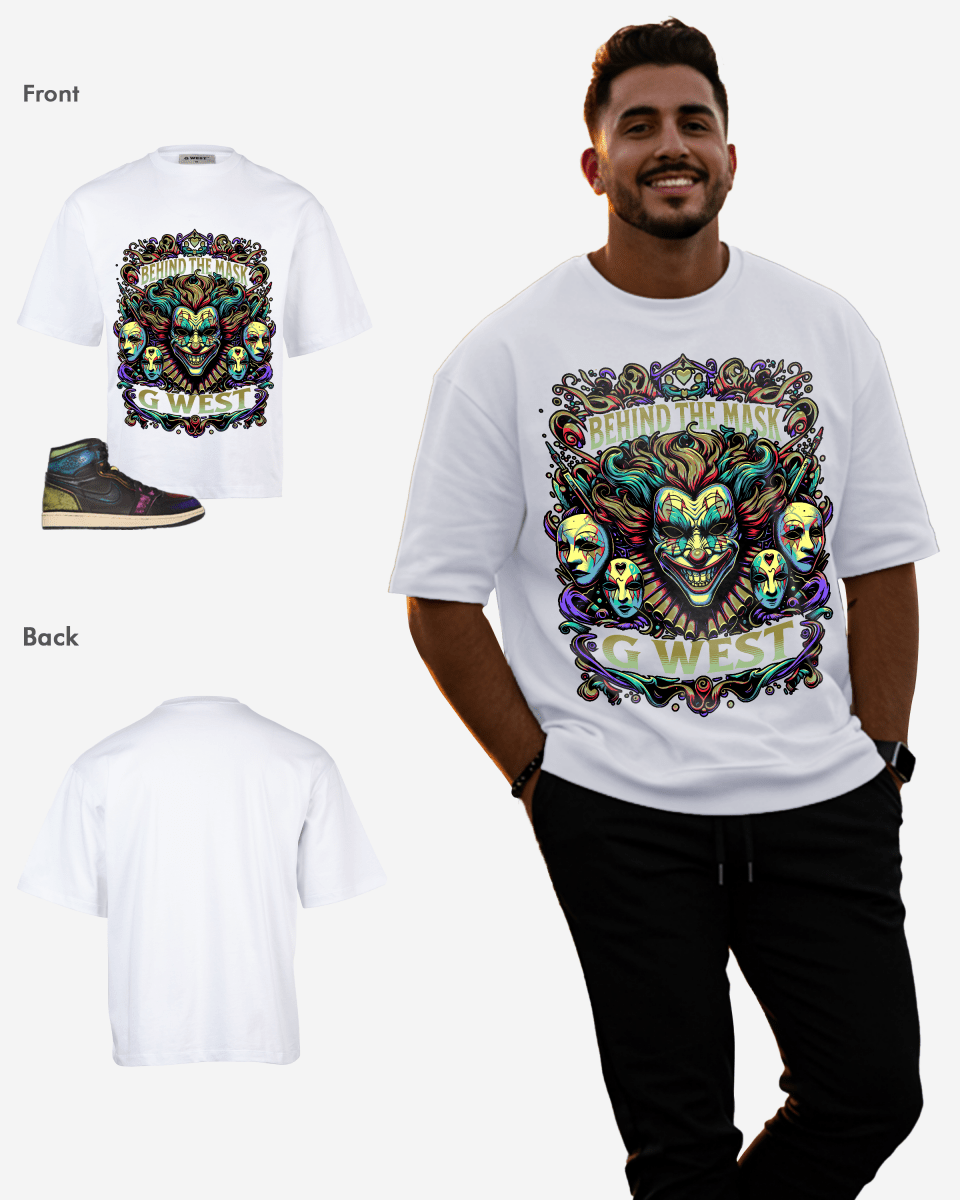 G West Behind The Mask Oversized T-Shirt Mens G West