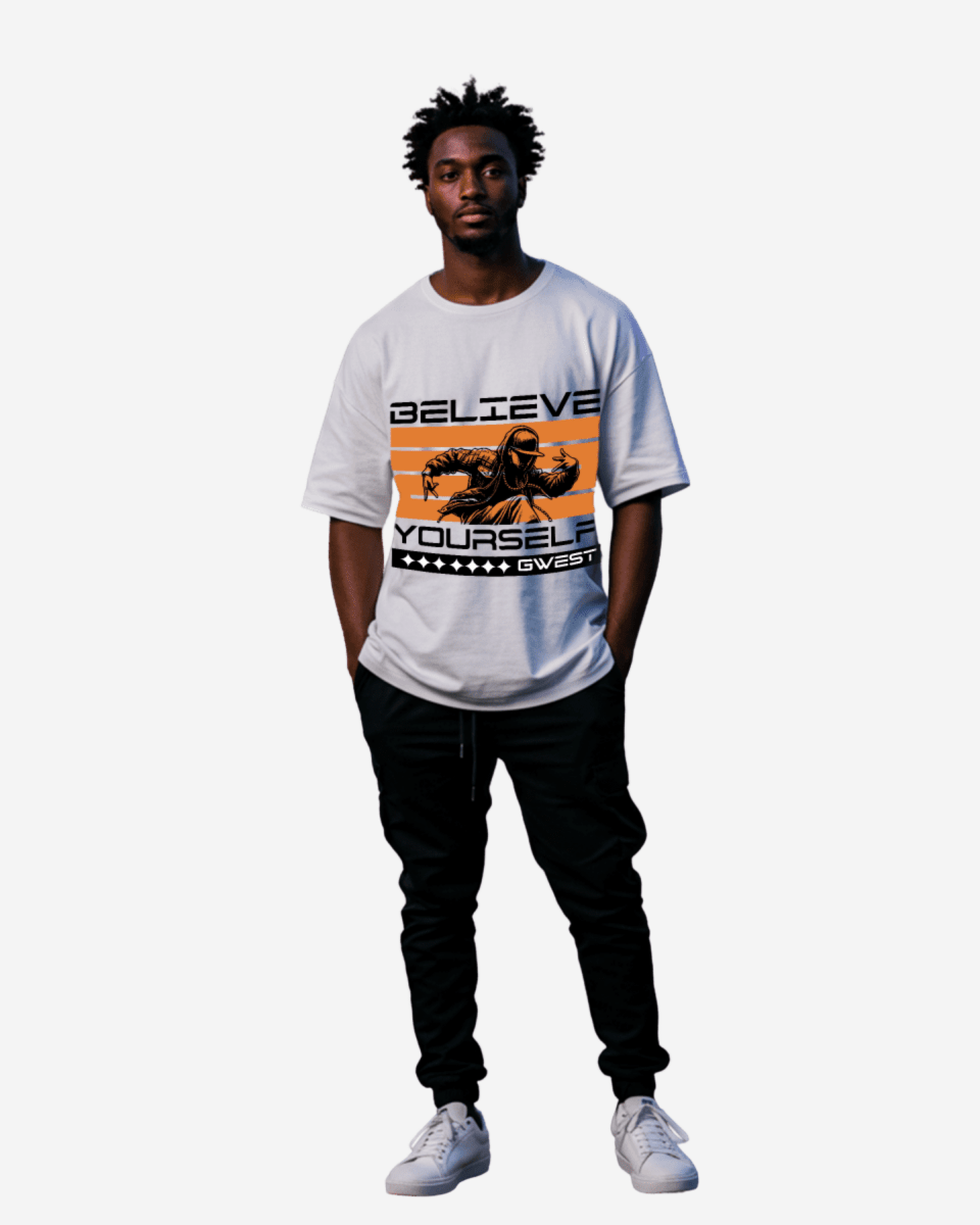 G West Believe Yourself Oversized T-Shirt Mens G West