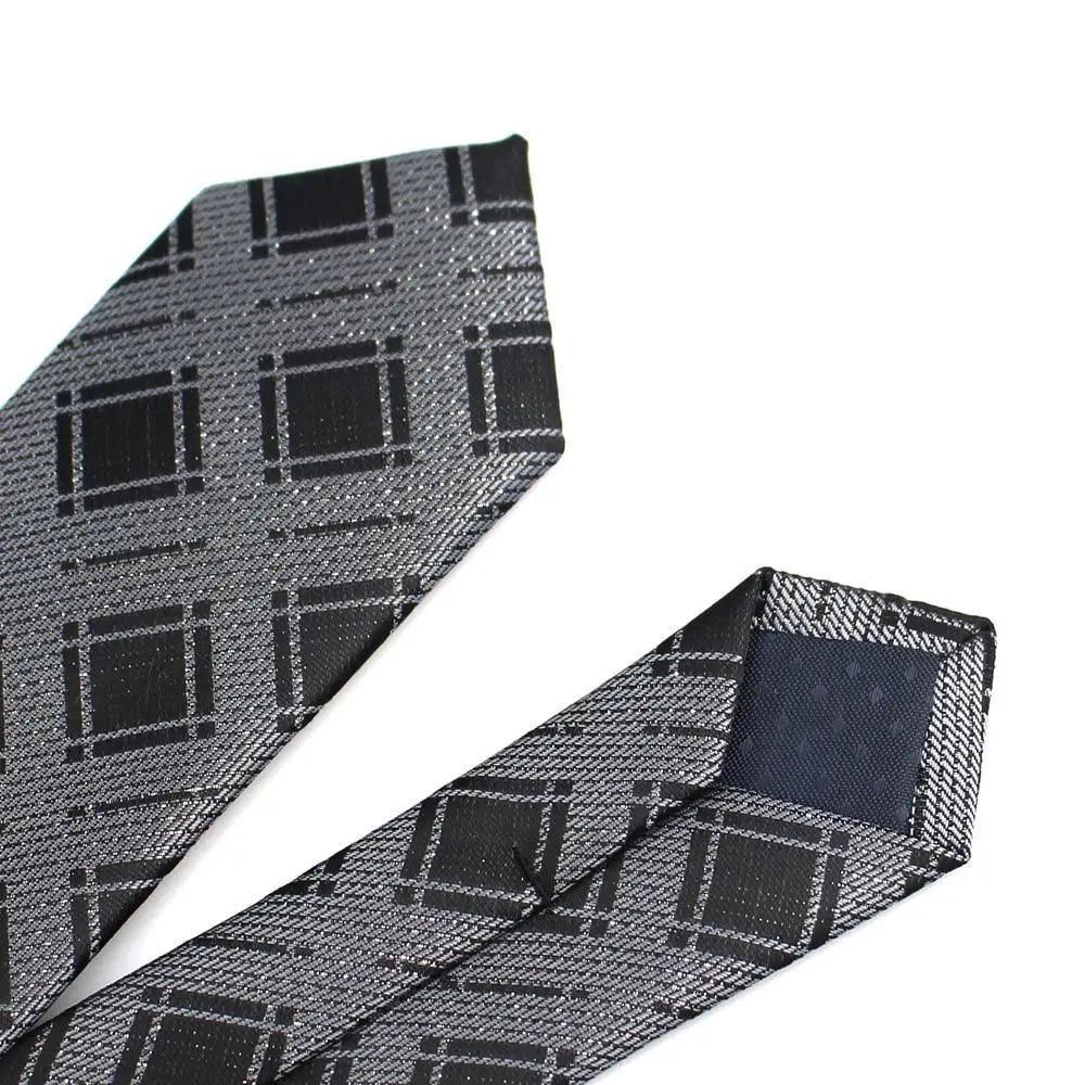 Black Business Dots Printed Polyester Men Necktie Slim Tie Formal Skinny Elegant Office Necktie For Men Stevvex